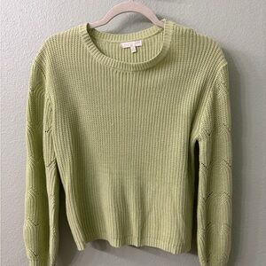 Kids Green Cable Sweater